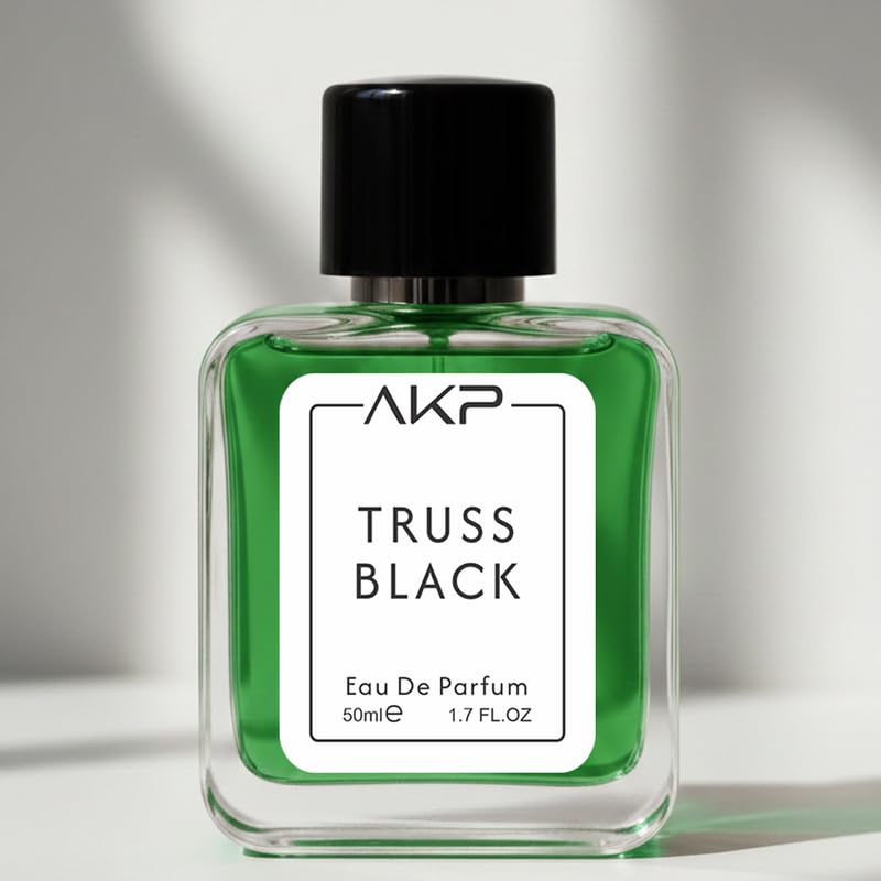 AKP TRUSS BLACK Eau De Parfum 50ml | Fruity Aromatic Marine Woody Perfume | Long Lasting Unisex Fragrance | Fresh Citrus Marine Scent With Leather Vetiver Notes