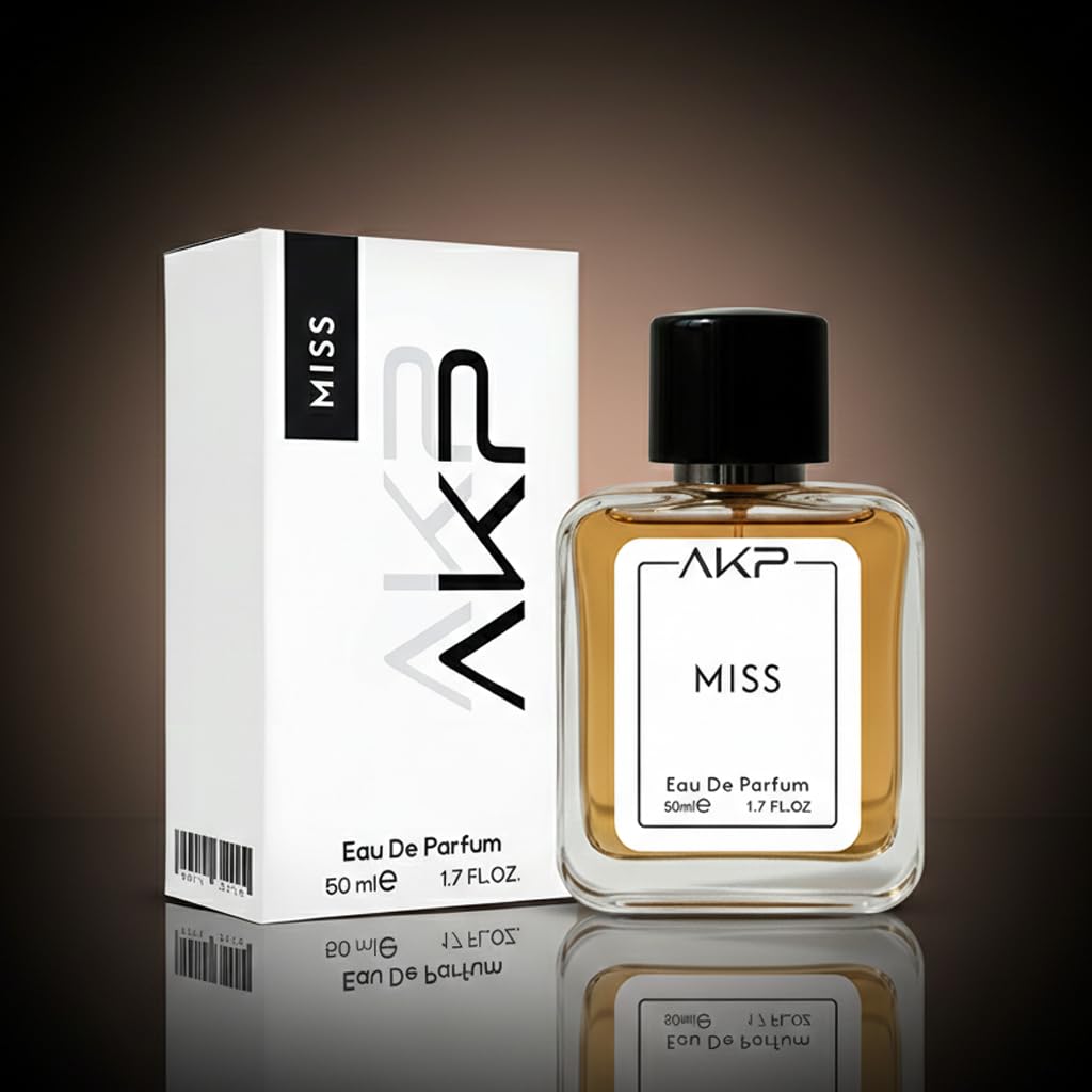 AKP MISS Eau De Parfum for Women 50 ml | Citrus Rose Woody Sweet Perfume | Long Lasting Floral Fragrance | Premium Iris Peony Bouquet | Designer Perfume Inspired Spray