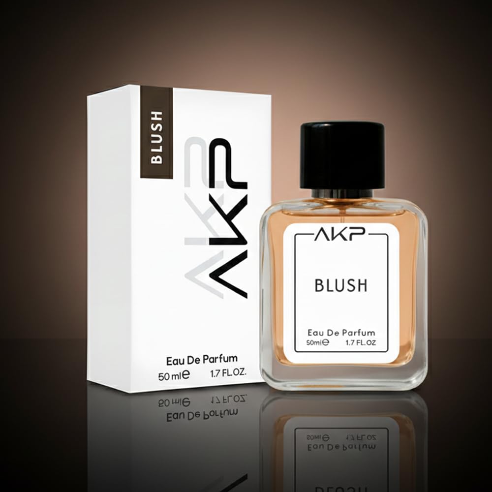 AKP Blush Perfume for Women 50ml | Long Lasting Eau De Parfum | Fruity Sweet Woody Powdery Fragrance with Strawberry, Vanilla, Jasmine and Musk