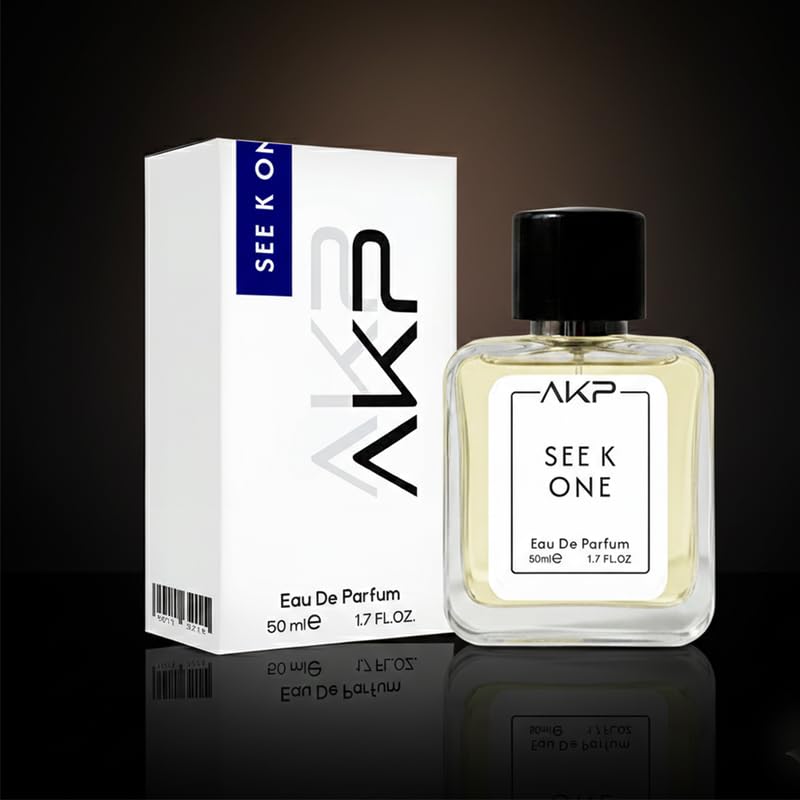 AKP SEE K ONE Eau De Parfum 50ml | Citrus Green White Floral Aromatic Perfume | Long Lasting Unisex Fragrance | Noticeable Aura Scent With Lemon Bergamot Jasmine Musk Notes