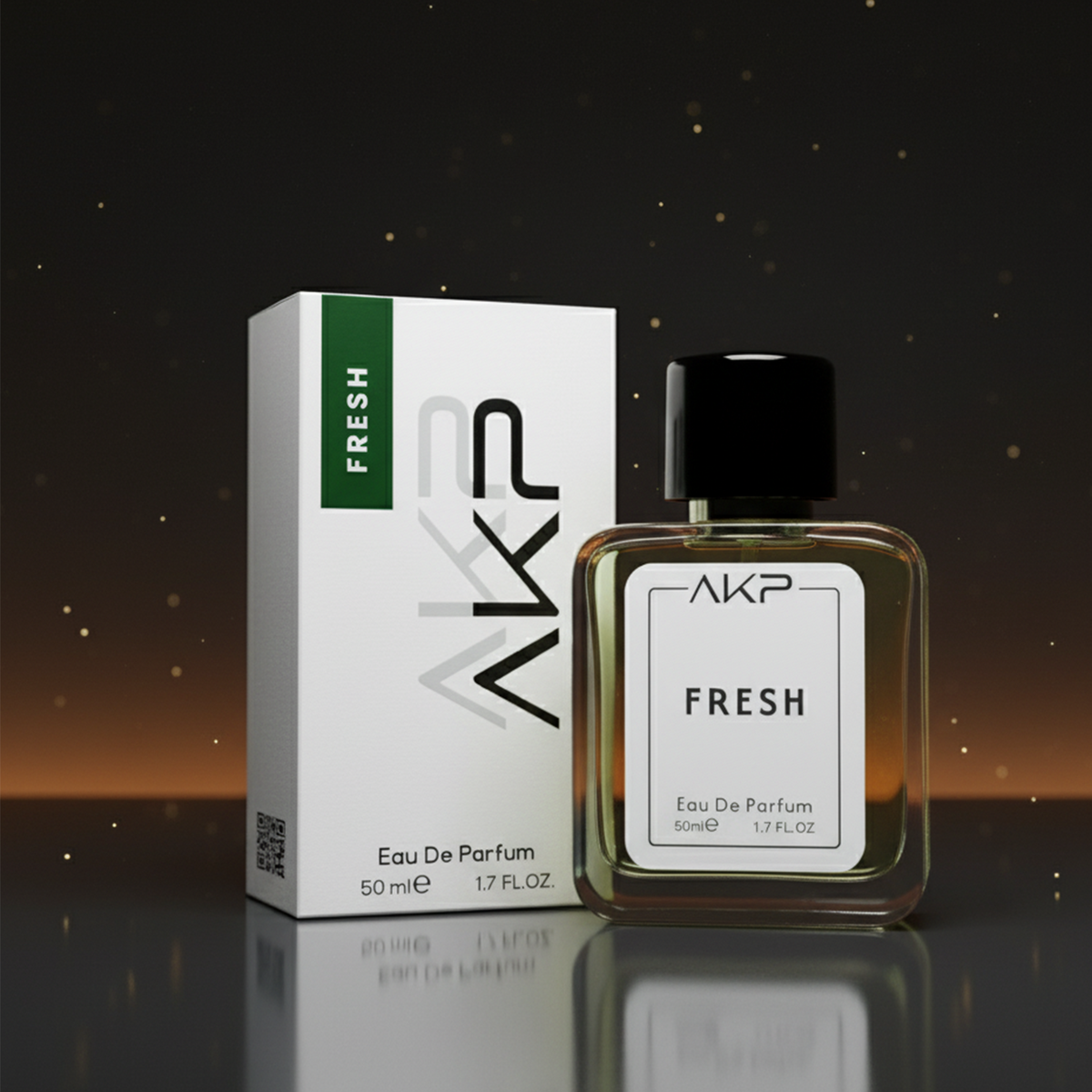 AKP BOMBSHELL perfume bottle in a decorative lifestyle setting