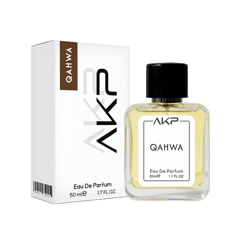 AKP QAHWA Eau De Parfum 50ml | Warm Spicy Sweet Vanilla Coffee Perfume | Long Lasting Unisex Fragrance | Noticeable Aura Scent With Cinnamon Cardamom Notes For Daily Wear