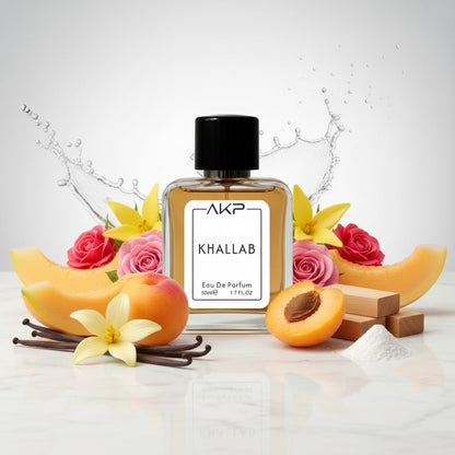 AKP KHALLAB | Oud Citrus Woody Perfume | Long Lasting Intense Unisex Eau De Parfum | Warm Spicy, Rose & Amber Notes | 50ml