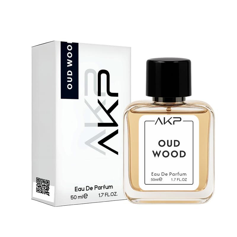 AKP Oud Wood Eau De Parfum For Men 50ml Warm Spicy Oud Agarwood Fragrance