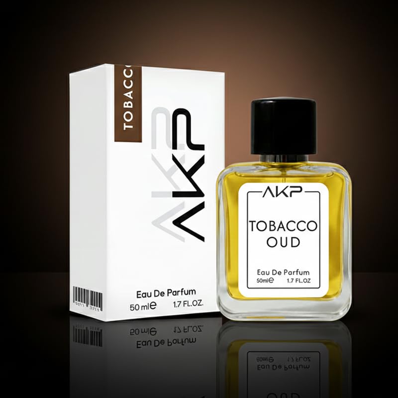 AKP TOBACCO OUD Eau De Parfum 50ml | Warm Spicy Woody Perfume | Long Lasting Unisex Fragrance | Rich Tobacco Oud Scent With Whiskey Cinnamon Agarwood Notes