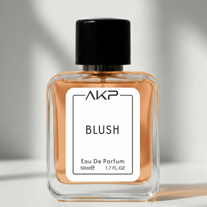 AKP Blush Perfume for Women 50ml | Long Lasting Eau De Parfum | Fruity Sweet Woody Powdery Fragrance with Strawberry, Vanilla, Jasmine and Musk