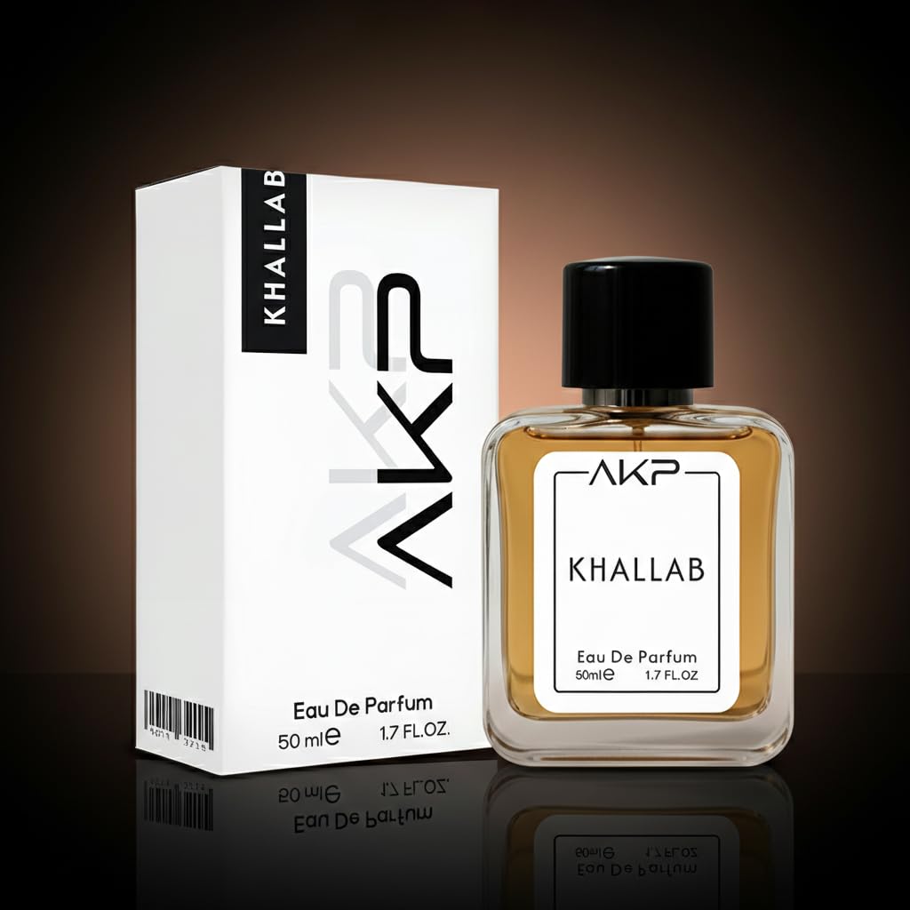 AKP KHALLAB | Oud Citrus Woody Perfume | Long Lasting Intense Unisex Eau De Parfum | Warm Spicy, Rose & Amber Notes | 50ml