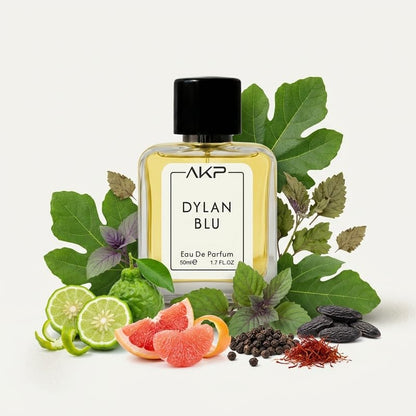 AKP Dylan Blu Eau De Parfum For Men 50ml - Long Lasting Luxury Perfume - Premium Aquatic Citrus Fragrance with Bergamot, Musk & Tonka Bean = Best Gift for Him – Office, Date & Party