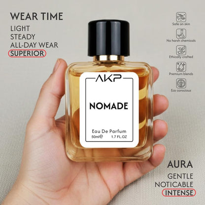 AKP Nomade Eau De Parfum For Men 50ml Oriental Oud Spicy Rose Fragrance