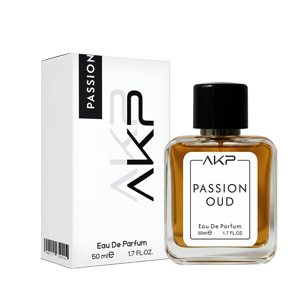 AKP PASSION OUD Eau De Parfum for Men 50 ml | Fruity Oud Leather Sweet Perfume | Long Lasting Saffron Rose Scent | Premium Masculine Fragrance | Designer Perfume Inspired Spray