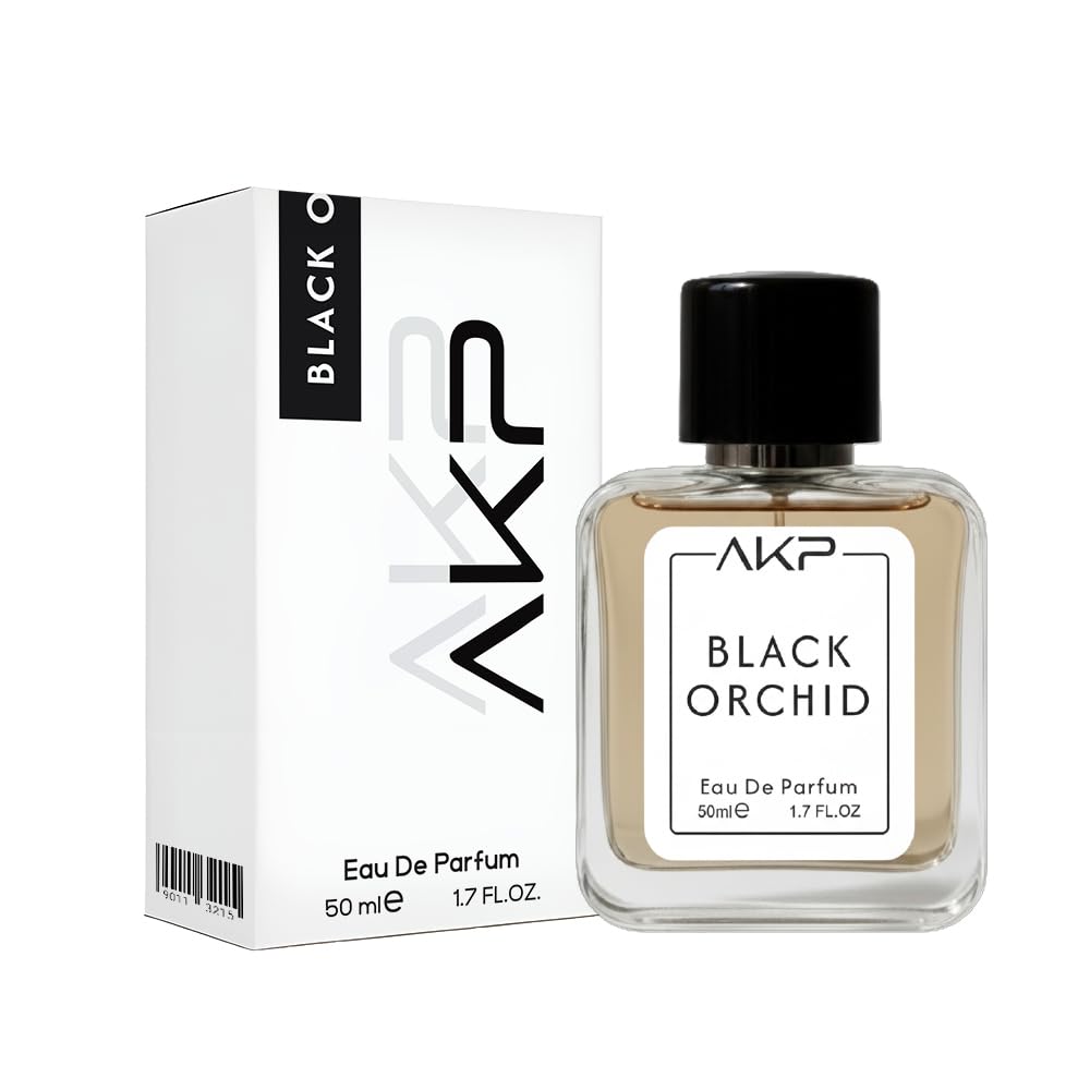 AKP Black Orchid Perfume for Women 50ml | Long Lasting Eau De Parfum | Warm Spicy Earthy Woody Fragrance with Patchouli, Orchid, Amber and Sandalwood