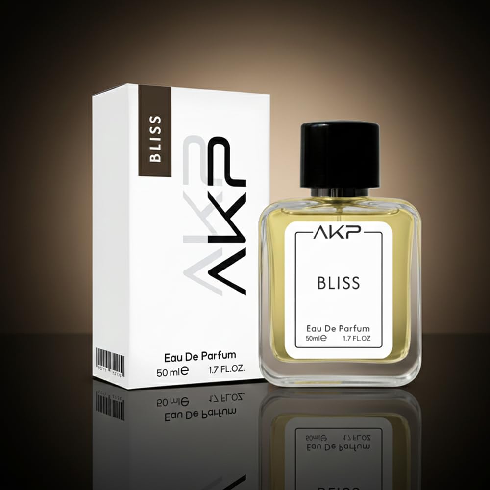AKP Bliss Perfume for Women 50ml | Long Lasting Eau De Parfum | Floral Green Powdery Sweet Fragrance with Jasmine, Rose, Musk and Sandalwood