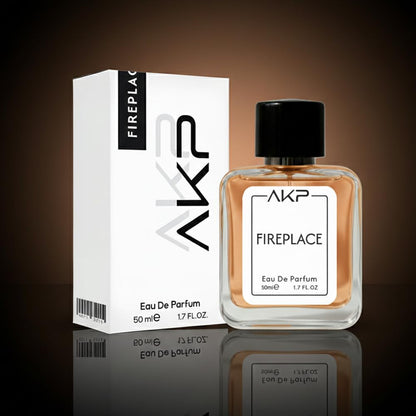 AKP FIREPLACE Perfume for Men 50ml - Long Lasting Woody Vanilla Sweet Oud Eau De Parfum (EDP) -Inspired by Iconic Oud Fragrance - Premium Arabian-Style Body Spray for Date, Party & Winter Gift