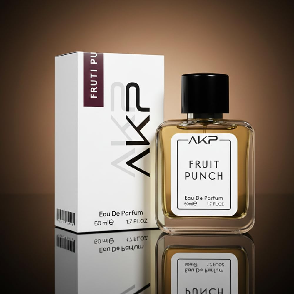 AKP FRUIT PUNCH Eau De Parfum for Men & Women | Long Lasting Fruity Sweet Tropical Amber Perfume | Gentle Aura | Premium Blend | 50ml
