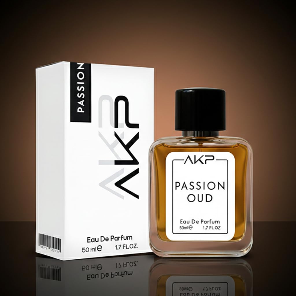 AKP PASSION OUD Eau De Parfum for Men 50 ml | Fruity Oud Leather Sweet Perfume | Long Lasting Saffron Rose Scent | Premium Masculine Fragrance | Designer Perfume Inspired Spray