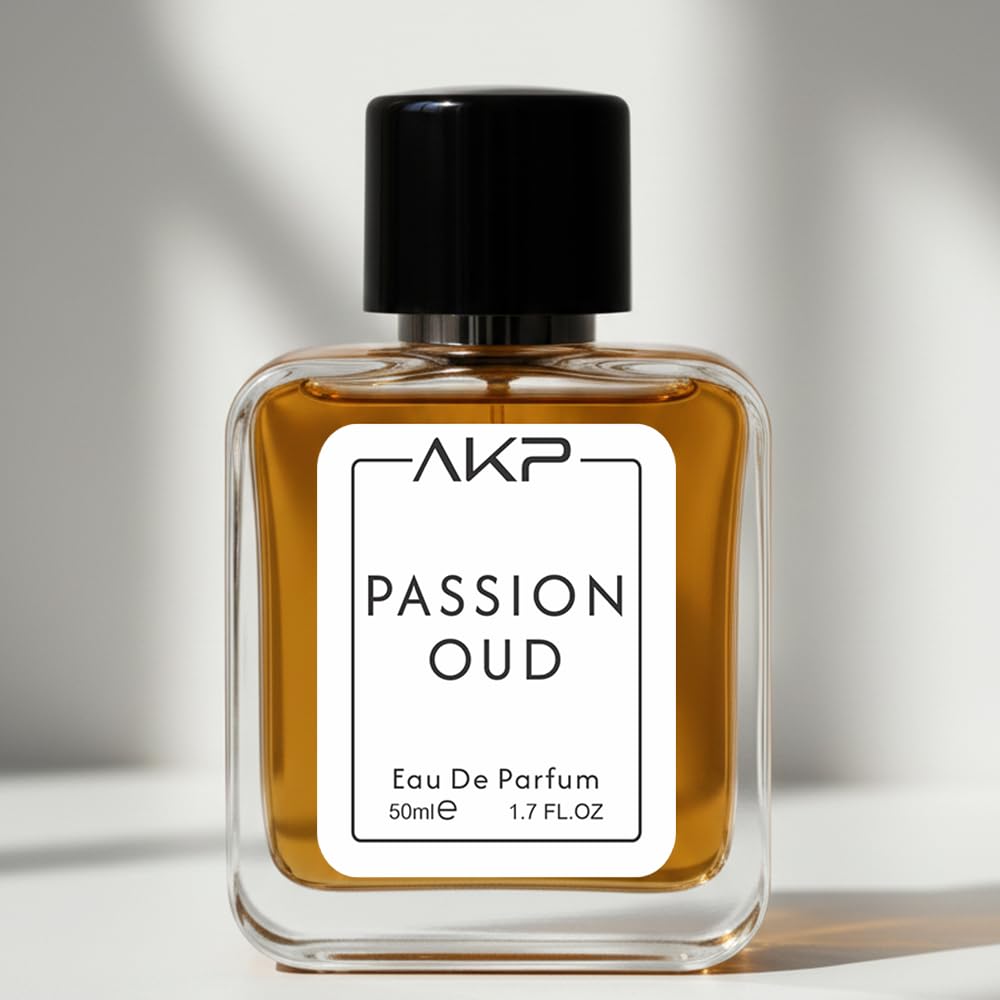 AKP PASSION OUD Eau De Parfum for Men 50 ml | Fruity Oud Leather Sweet Perfume | Long Lasting Saffron Rose Scent | Premium Masculine Fragrance | Designer Perfume Inspired Spray