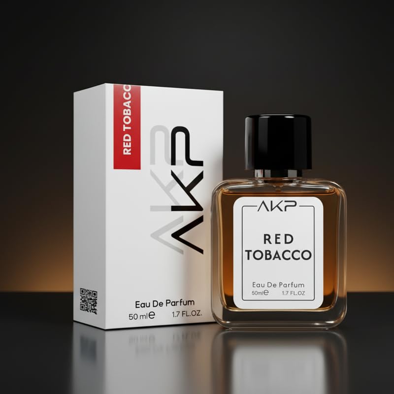 AKP Red Tobacco Eau De Parfum For Men 50ml Tobacco Oud Amber Fragrance