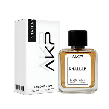 AKP KHALLAB | Oud Citrus Woody Perfume | Long Lasting Intense Unisex Eau De Parfum | Warm Spicy, Rose & Amber Notes | 50ml