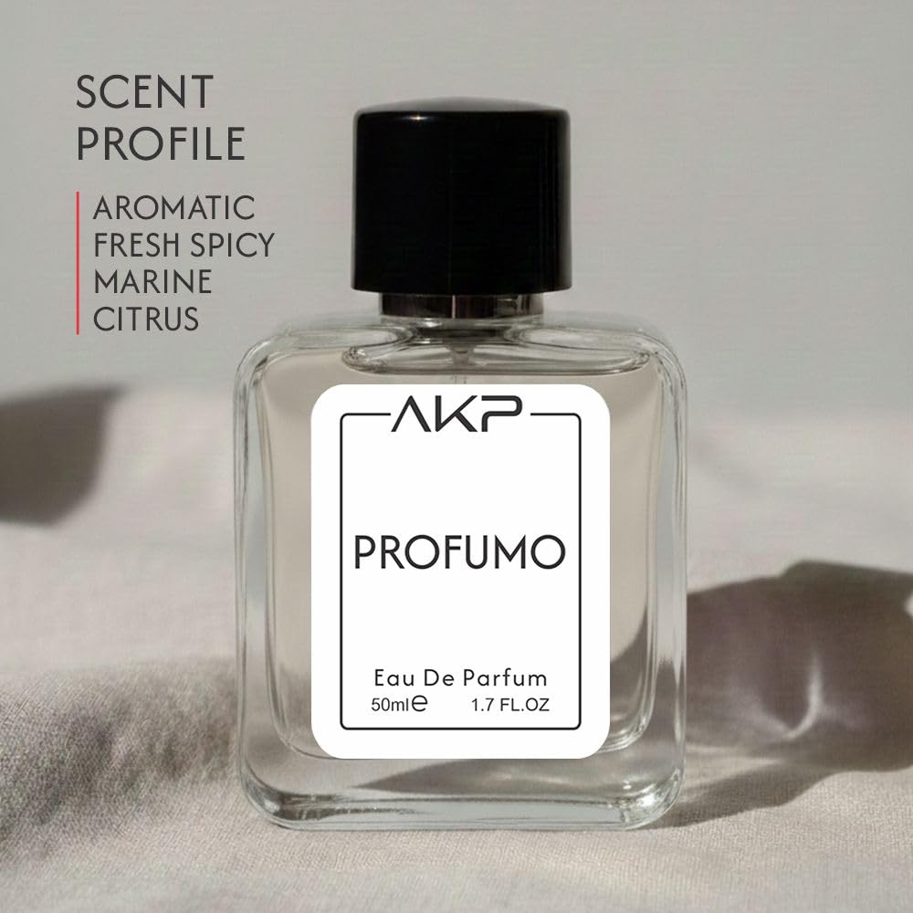 AKP PROFUMO Eau De Parfum for Men 50ml | Fresh Marine Aromatic Perfume | Long Lasting Premium Eau De Parfum | Bergamot Rosemary Spray | Designer Perfume Inspired Spray