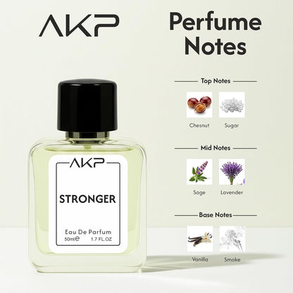 AKP Stronger Eau De Parfum 50ml For Men Premium Sweet Chestnut Fragrance