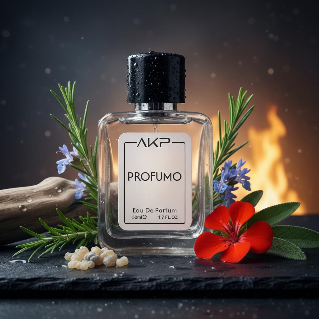 AKP PROFUMO Eau De Parfum for Men 50ml | Fresh Marine Aromatic Perfume | Long Lasting Premium Eau De Parfum | Bergamot Rosemary Spray | Designer Perfume Inspired Spray