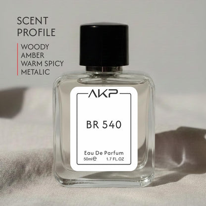 AKP BR 540 | Woody Warm Spicy Metallic Perfume | Long Lasting Eau De Parfum for Unisex | Noticeable Aura Fragrance | 50ml