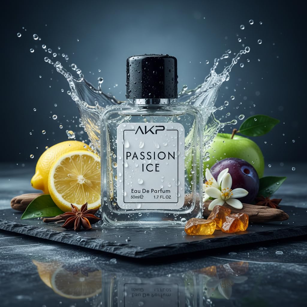 AKP Passion Ice | Fruity Citrus Perfume for Men & Women | Long Lasting Fresh Eau De Parfum | 50ml
