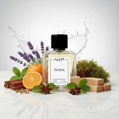 AKP PASHA Eau De Parfum for Men & Women 50 ml | Aromatic Green Lavender Perfume | Long Lasting Fresh Spicy Fragrance | Premium Mint Mandarin Scent | Designer Perfume Inspired