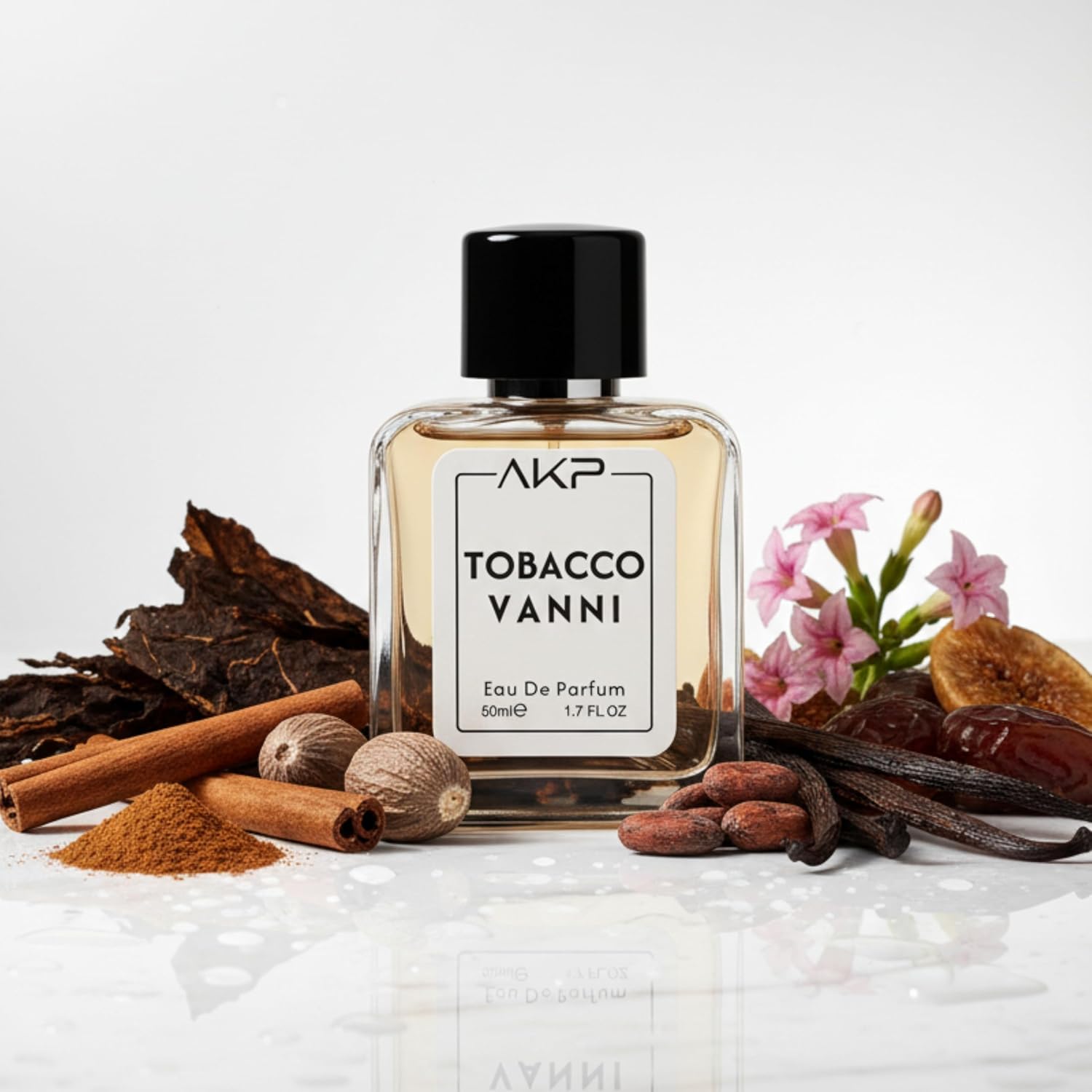 AKP Tobacco Vanni Eau De Parfum 50ml For Men Premium Warm Tobacco Fragrance
