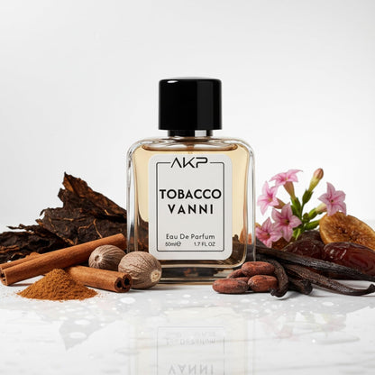 AKP Tobacco Vanni Eau De Parfum 50ml For Men Premium Warm Tobacco Fragrance