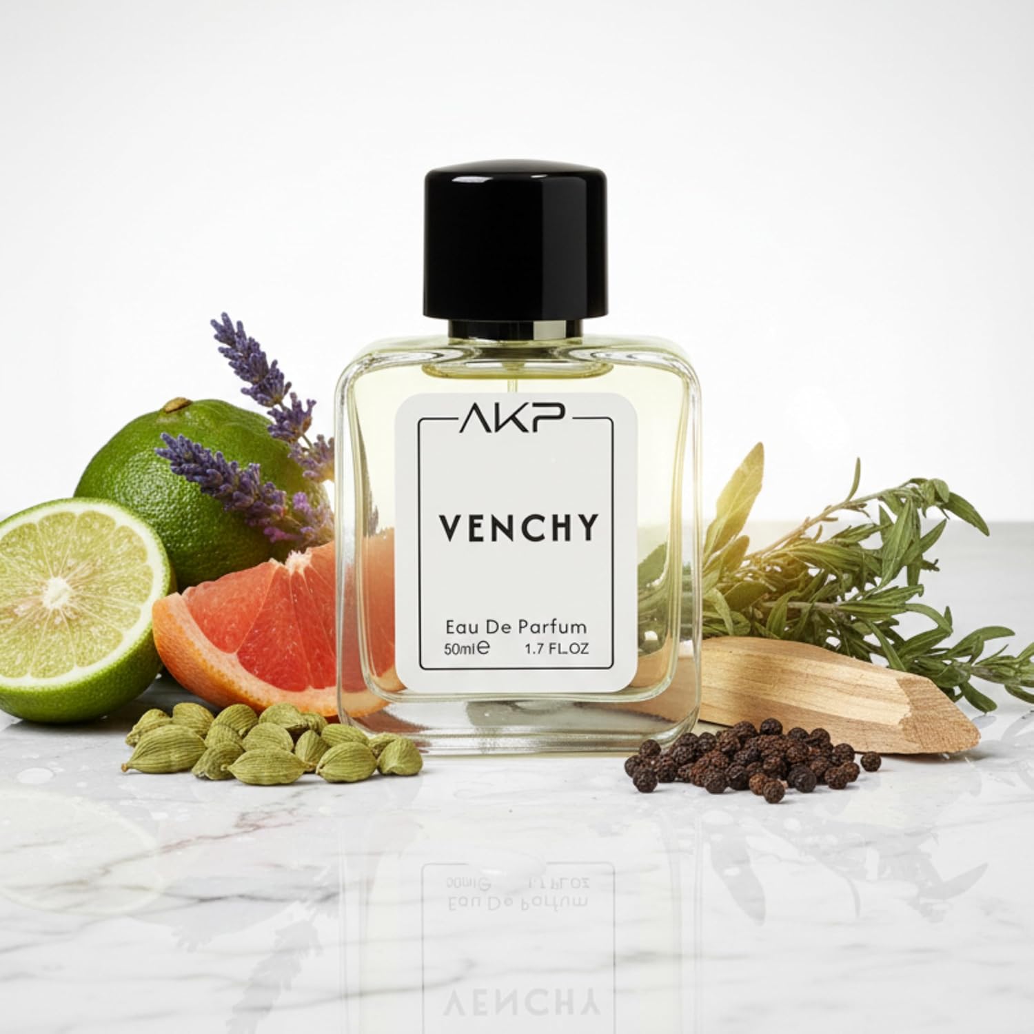 AKP Venchy Eau De Parfum For Men 50ml Premium Citrus Woody Spicy Fragrance