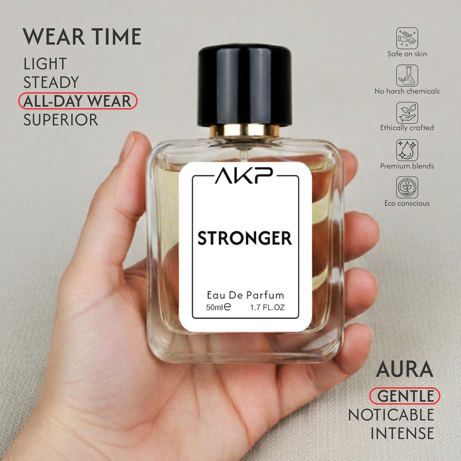 AKP Stronger Eau De Parfum 50ml For Men Premium Sweet Chestnut Fragrance