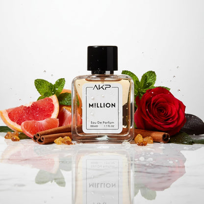 AKP Million Eau De Parfum For Men 50ml Mandarin Grapefruit Woody Fragrance